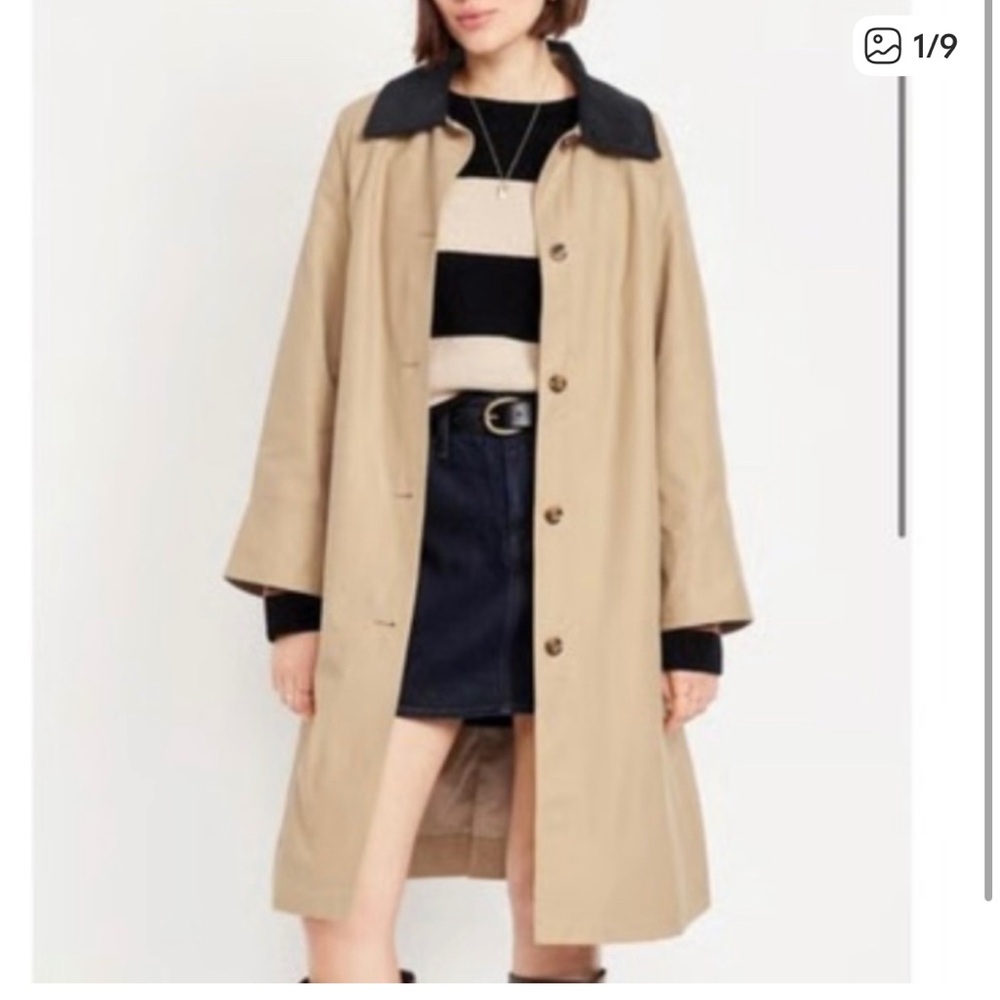 NWT Old Navy Water-Resistant Long Barn Coat